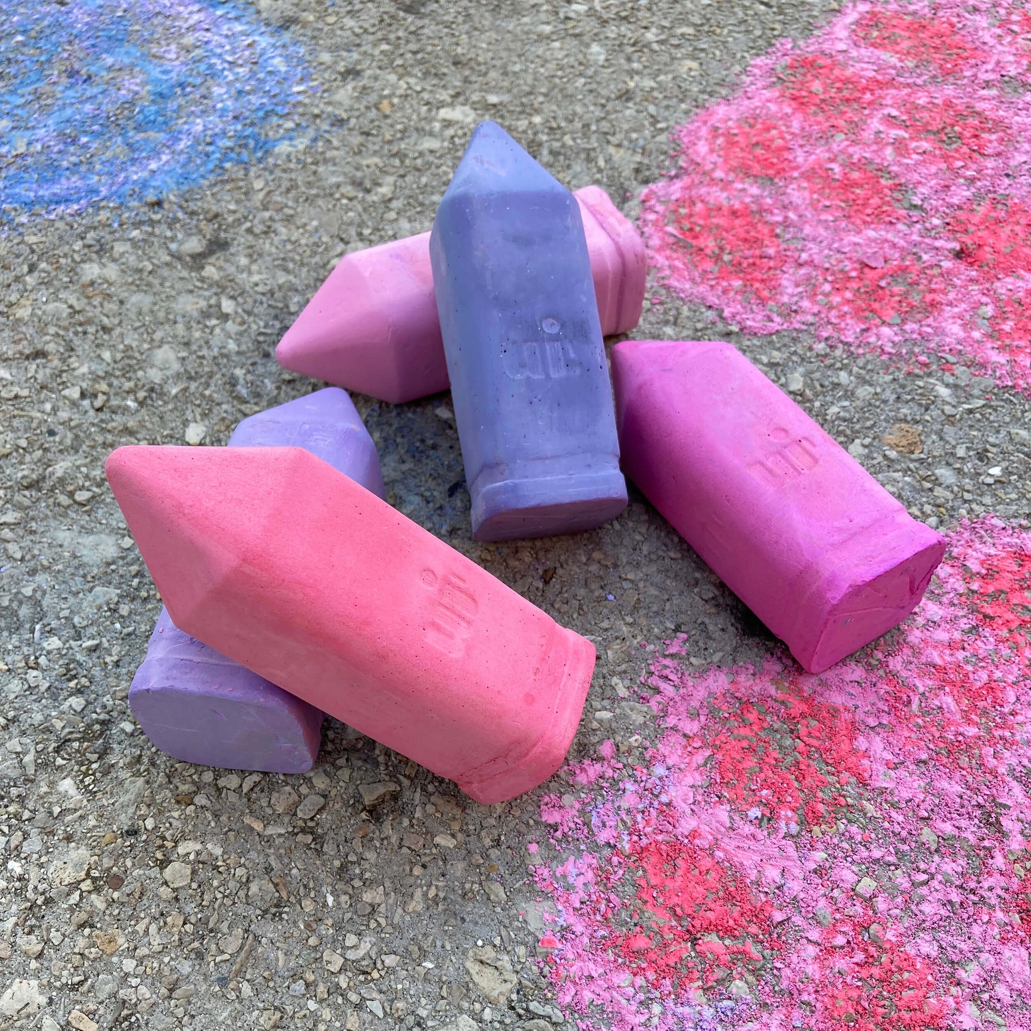 Urban Infant Non-Toxic Toddler | Kids Chunky Sidewalk Chalk - Glitter