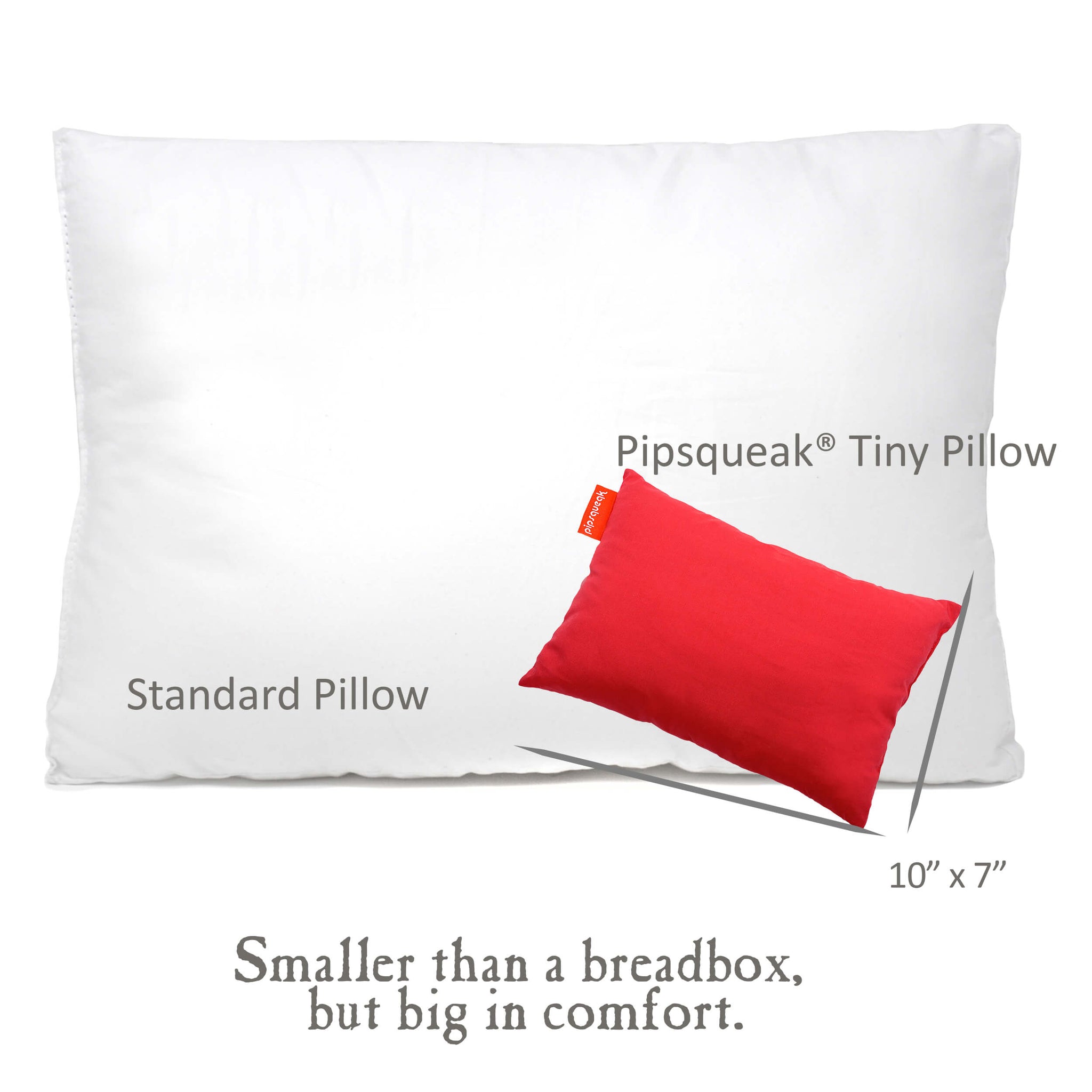 Pipsqueak® Tiny Pillow Insert w/ Pillowcase