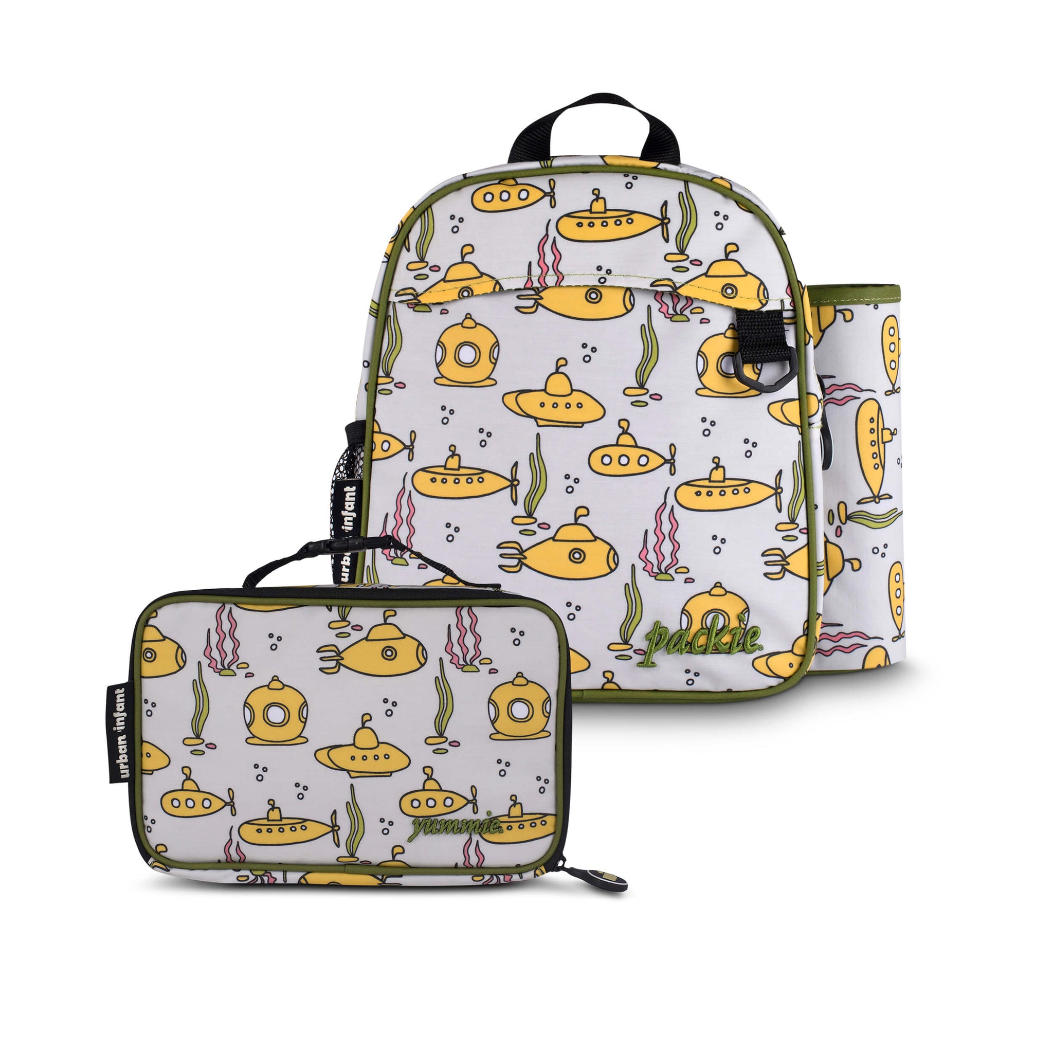 urban infant preschool toddler packie backpack yummie lunch box bundle submarines