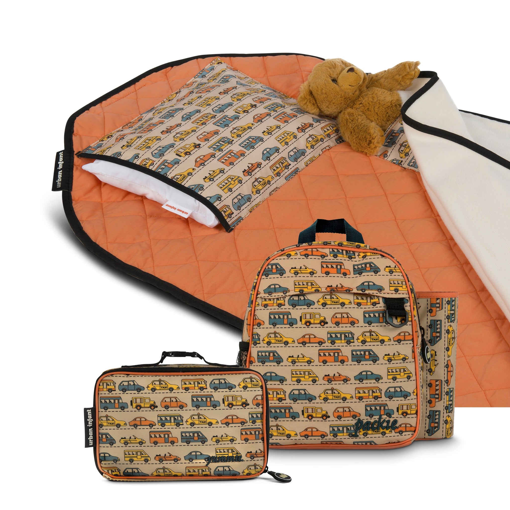 urban infant preschool toddler tot cot nap mat packie backpack yummie lunch box bundle traffic