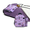 urban infant preschool toddler tot cot nap mat packie backpack bundle violet