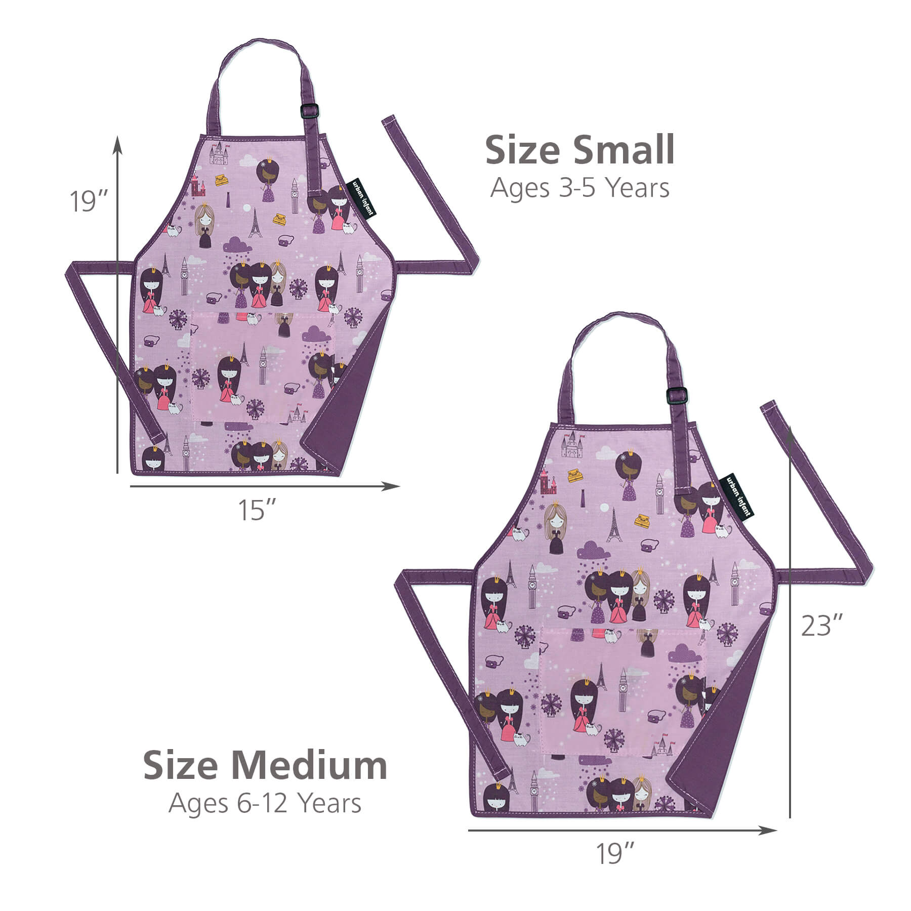 urban infant apron kids kitchen baking violet 1701 1721