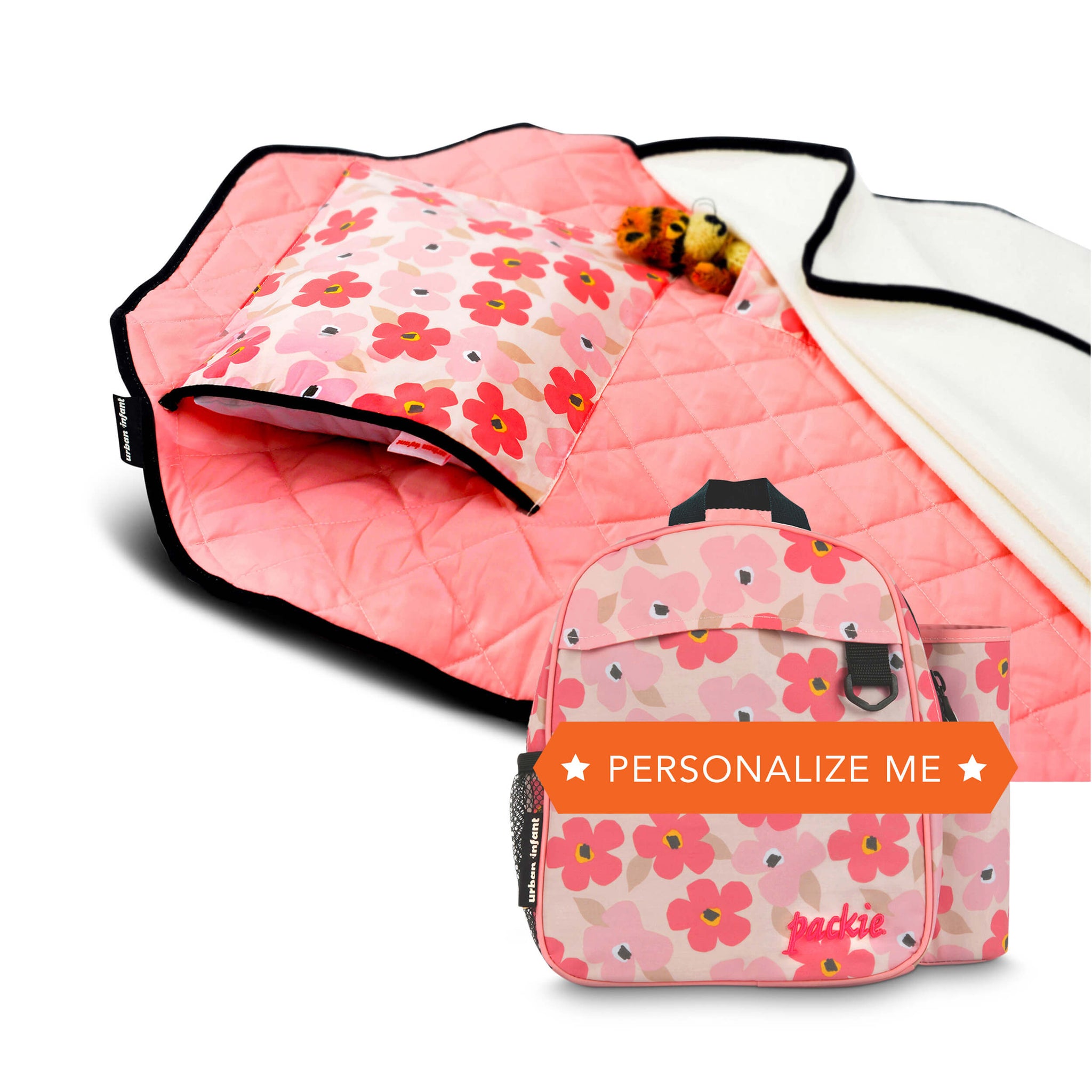Nap Mat Carriers Nap Mat Bag Pink for Preschool and Daycare Nap Mats